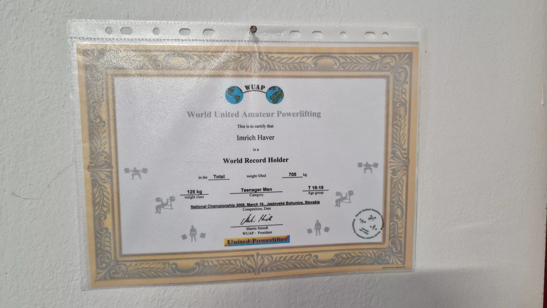 Haver Imi súlyemelés világrekord 