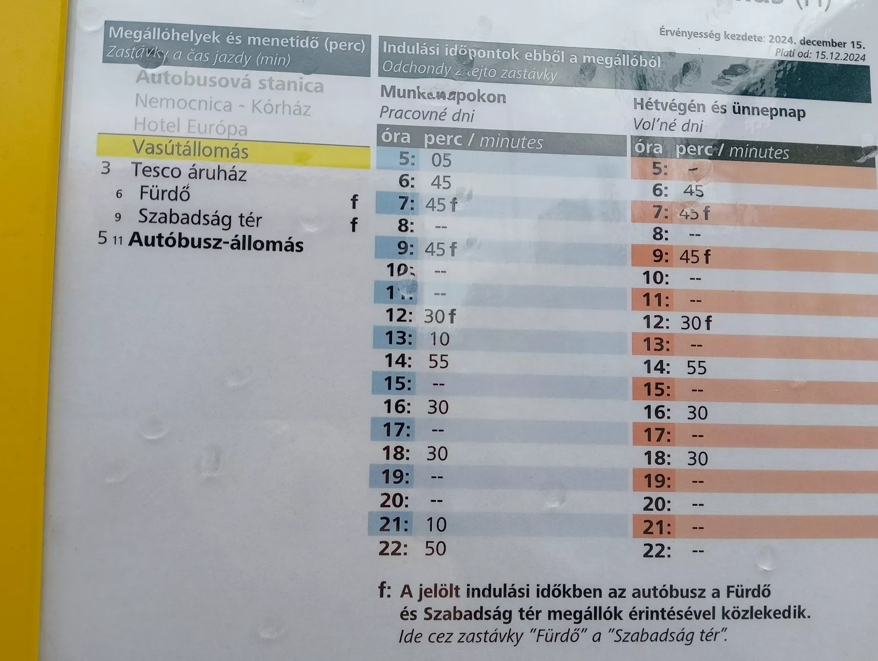 Díjemelkedés és változások az Észak- és Dél-Komárom közti buszjárat terén  – A TELJES ÚJ MENETRENDDEL
