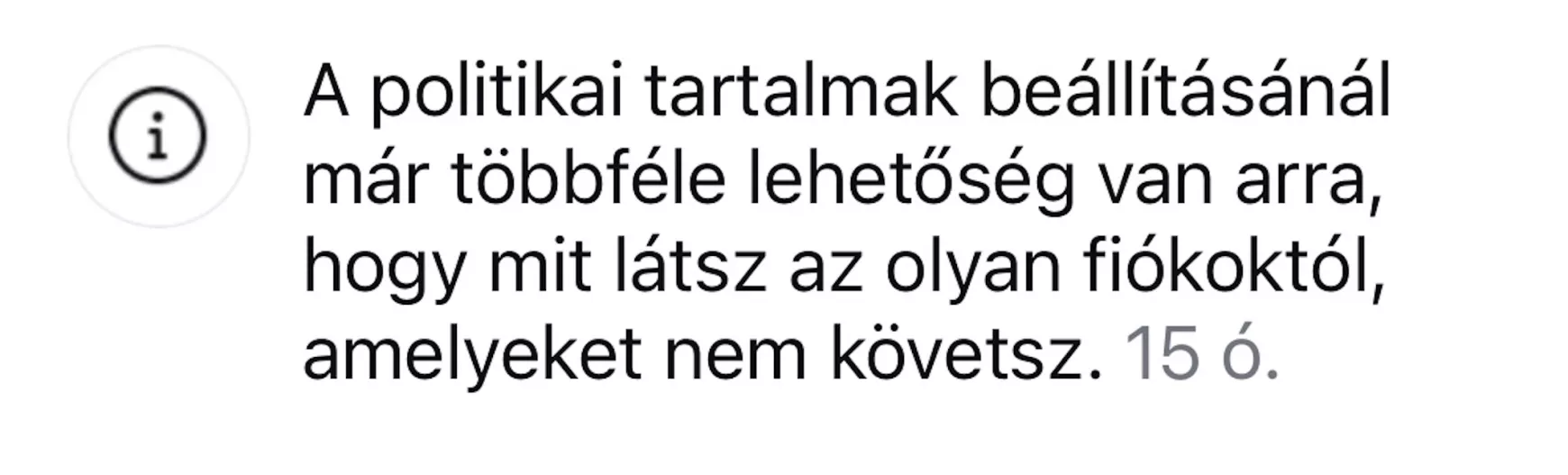 Facebook politikai tartalmak1