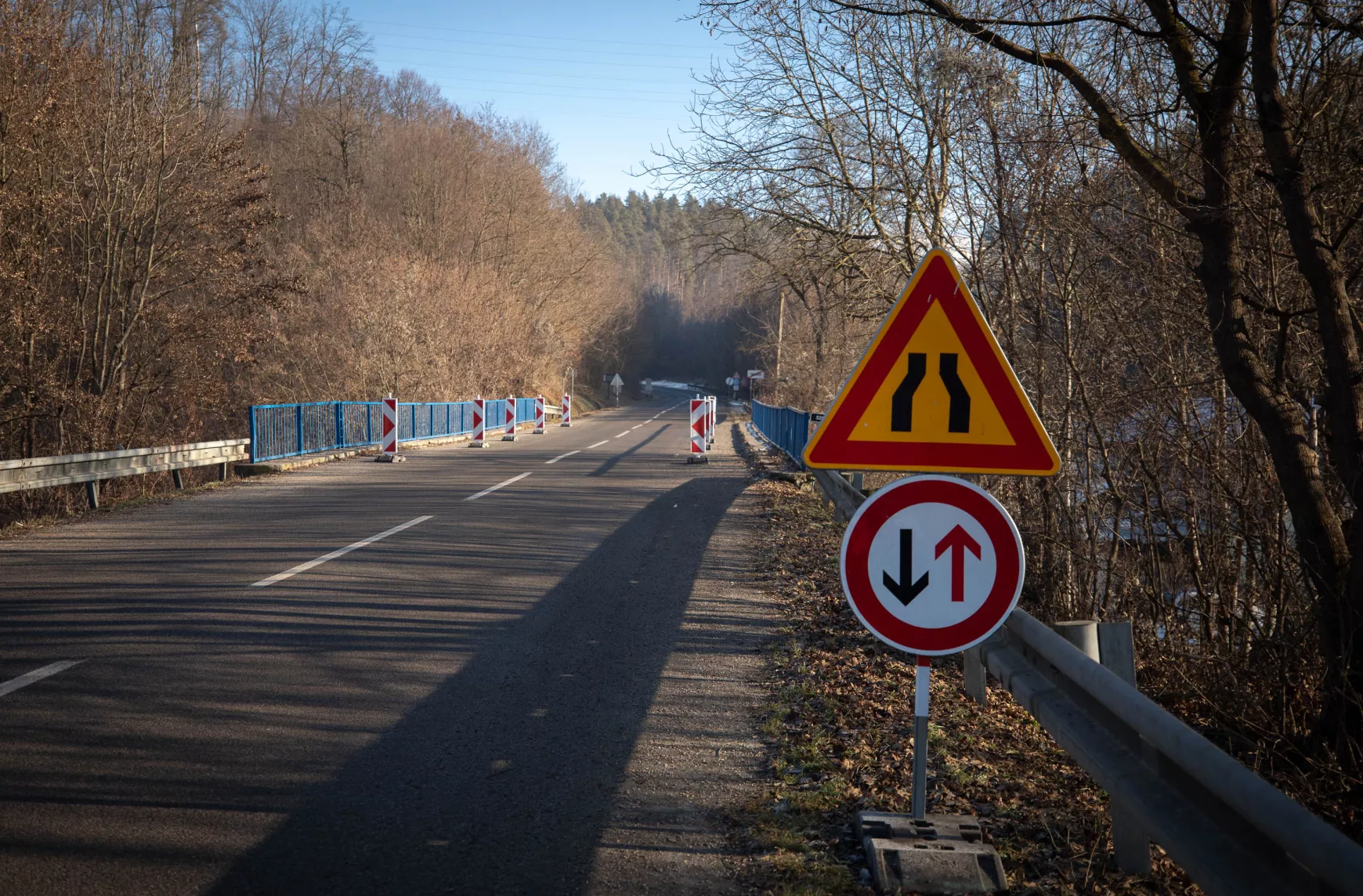 Forgalomkorlátozás a közúti hídon