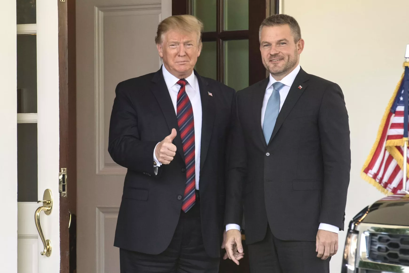 Peter Pellegrini, Donald Trump