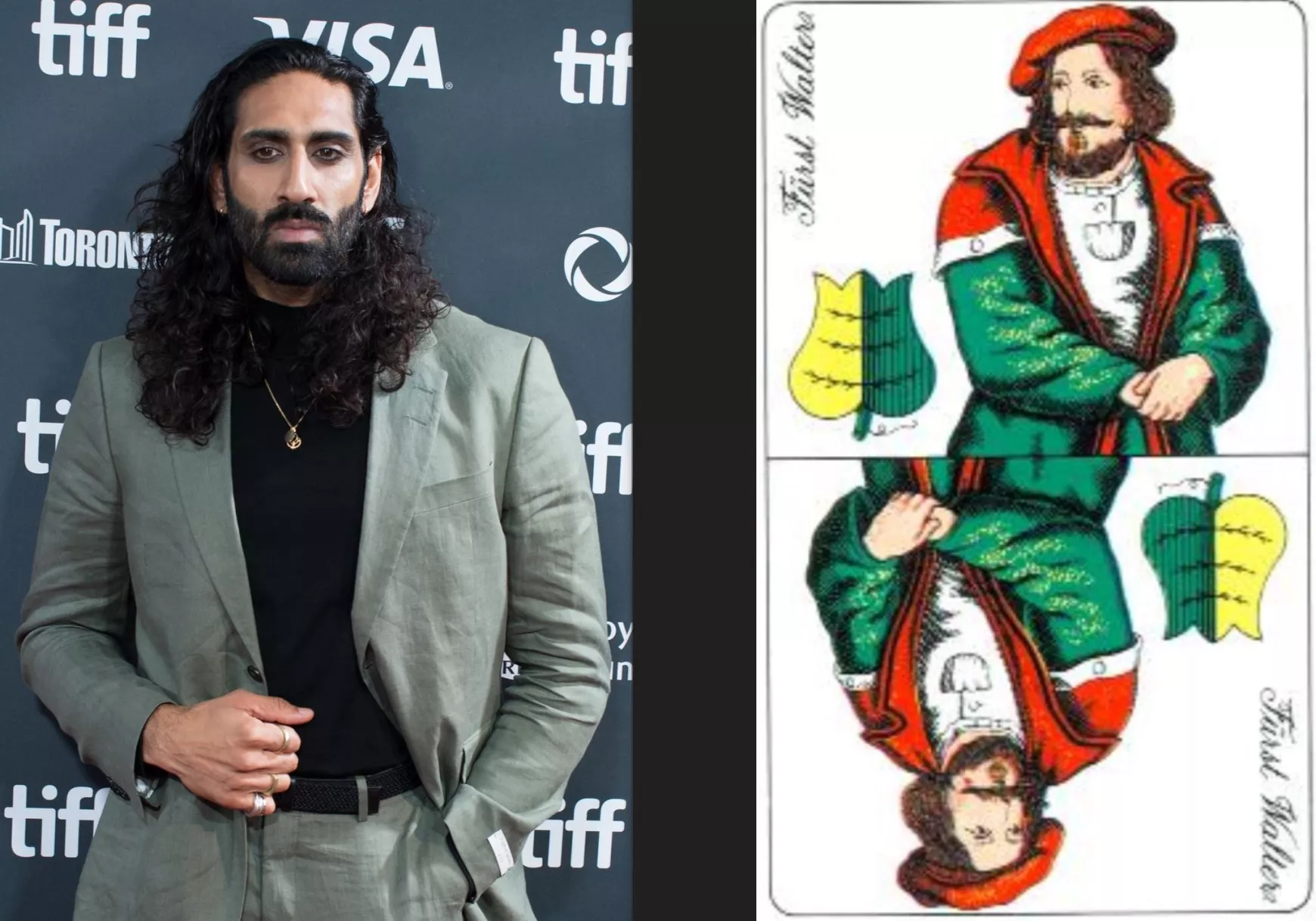 Amar Chadha-Patel és Fürst Walter a magyar kártyán - kollázs - wiki