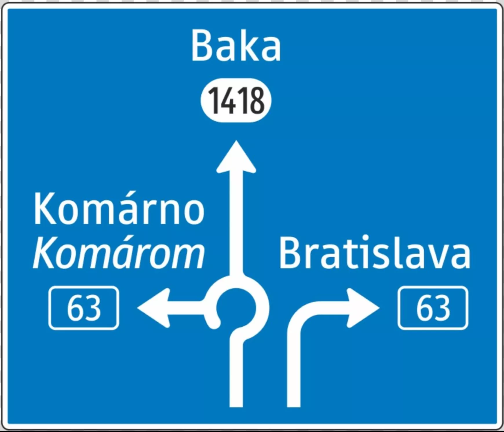Egyházkarcsa kétnyelvű tábla