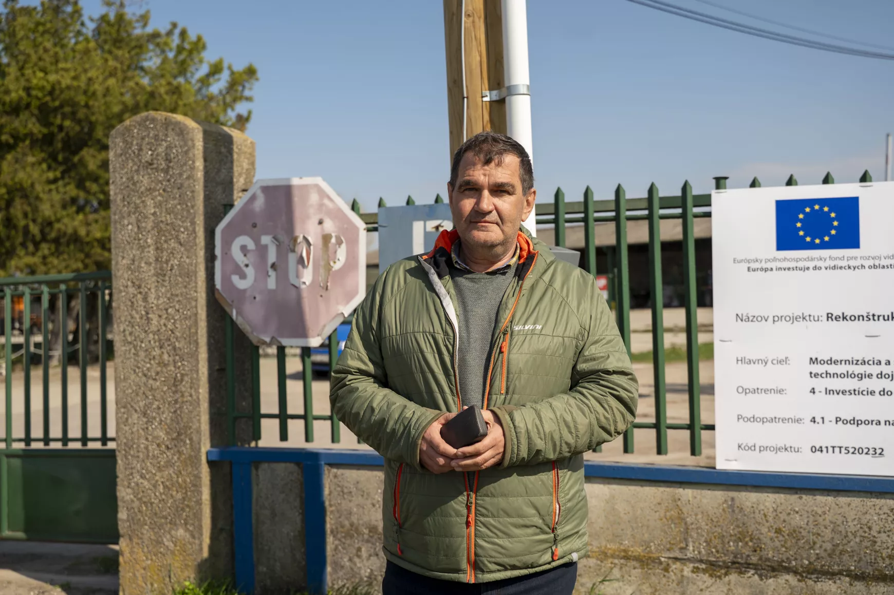 Horváth Dénes, az egyházgellei szövetkezet elnöke