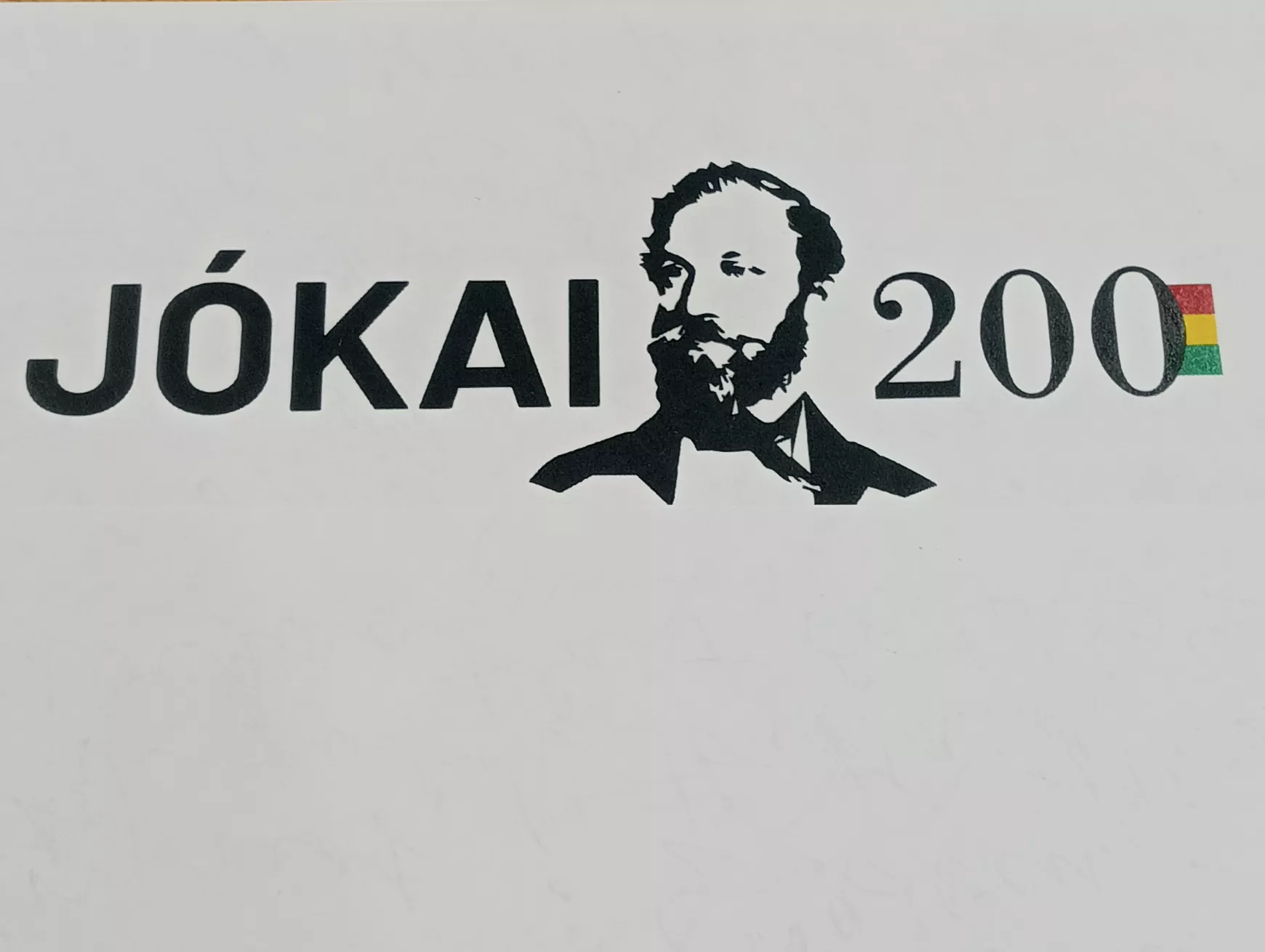 Jubileumi logó is készült a Jókai-emlékévben.