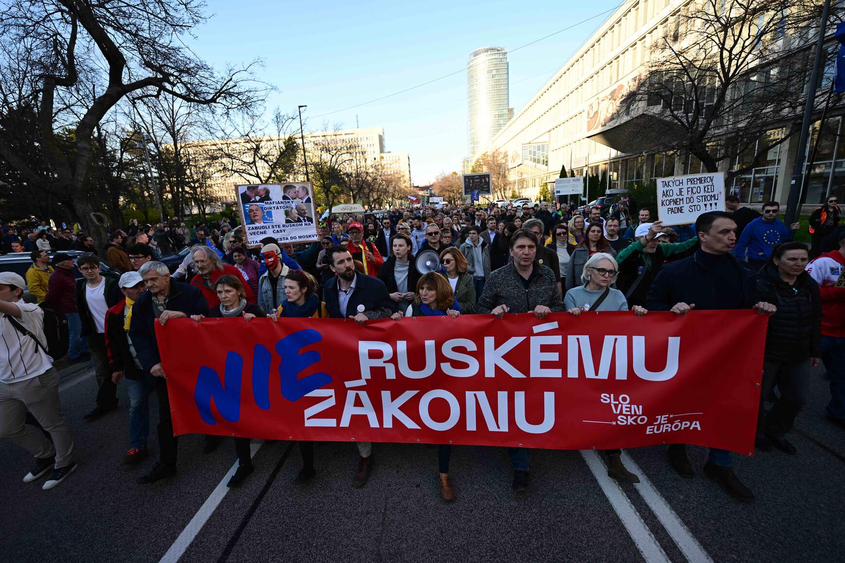 Tüntetés Pozsonyban