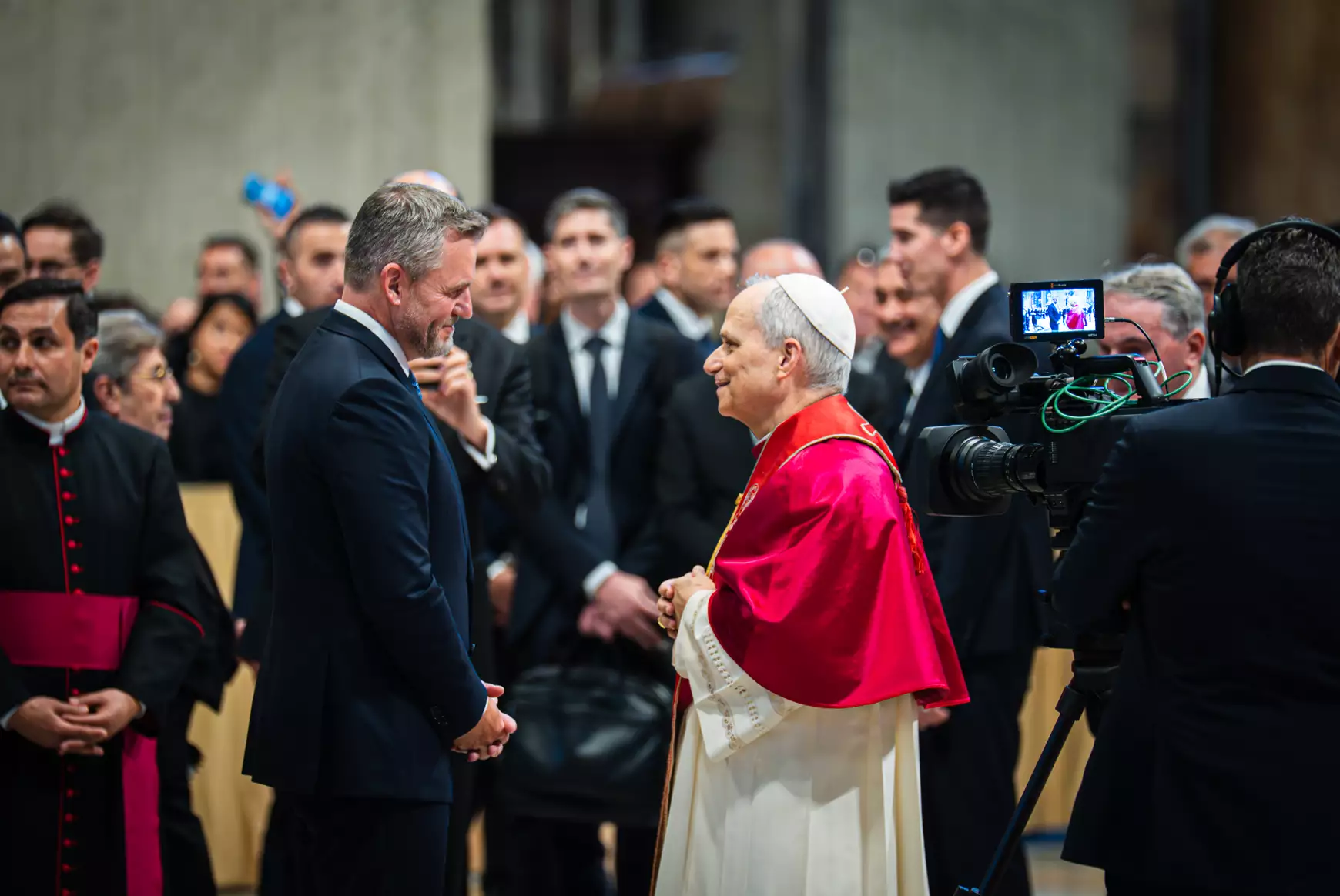 Peter Pellegrini és XIV. Leó pápa