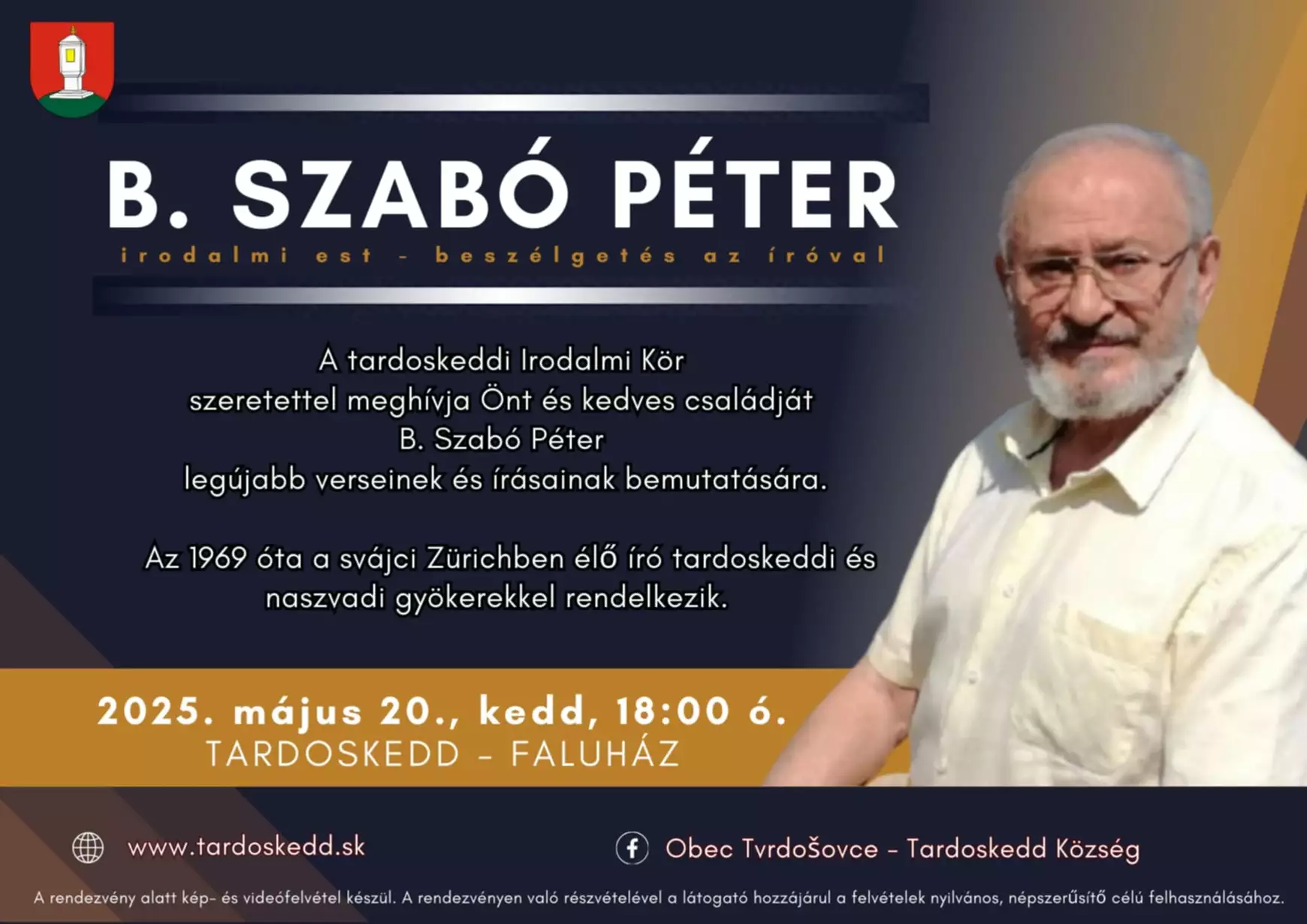 Sokszemközt B. Szabó Péter svájci magyar irodalmárral az e heti felvidéki körútjáról - KÉPEKKEL