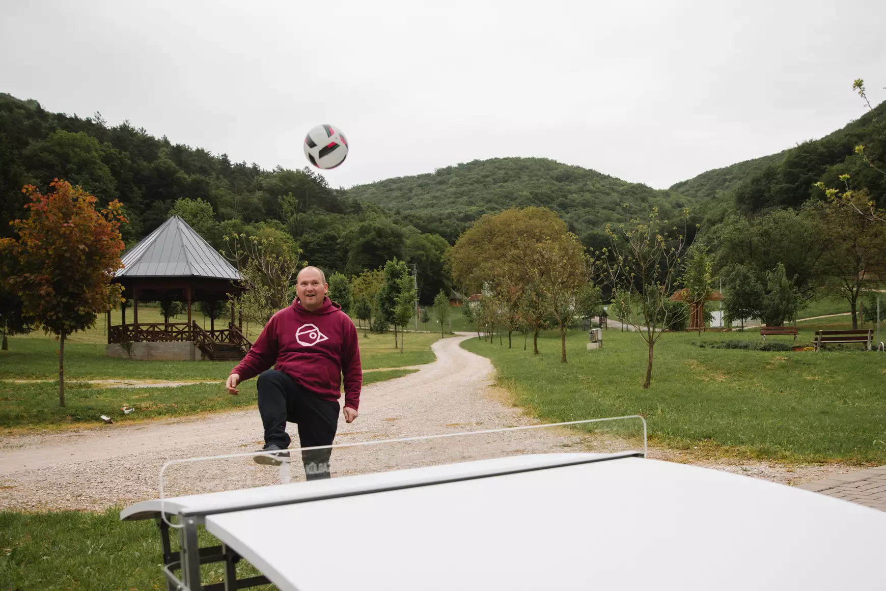 2025-05-06 teqball, teqball-asztal, magyar sport napja, Gombaszög