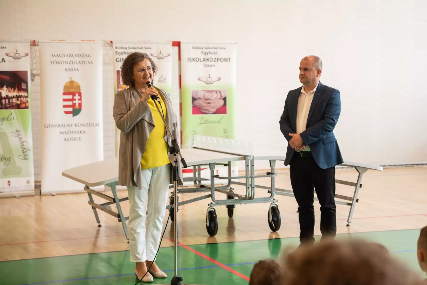 2025-05-06 teqball, teqball-asztal, magyar sport napja, Szepsi, Boldog Salkaházi Sára Egyházi Iskolaközpont