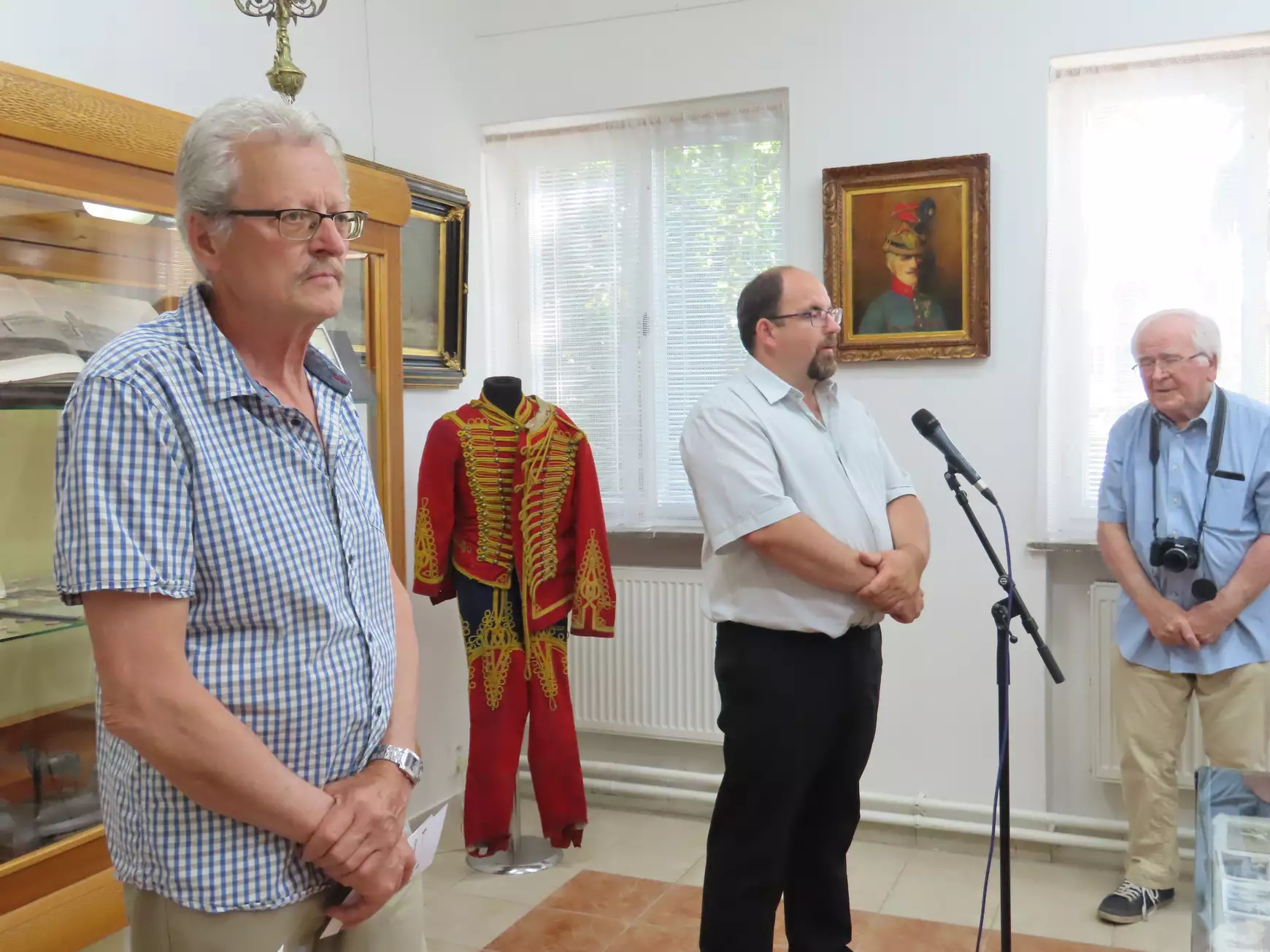 Juhász Gyula múzeumvezető és Juhász Gábor helytörténész