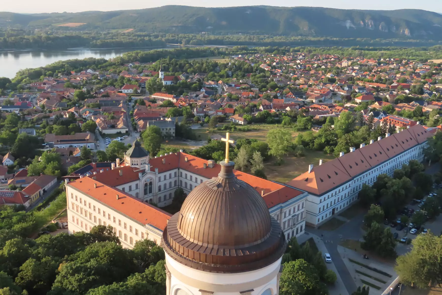 Kilátás az esztergomi bazilika tornyából