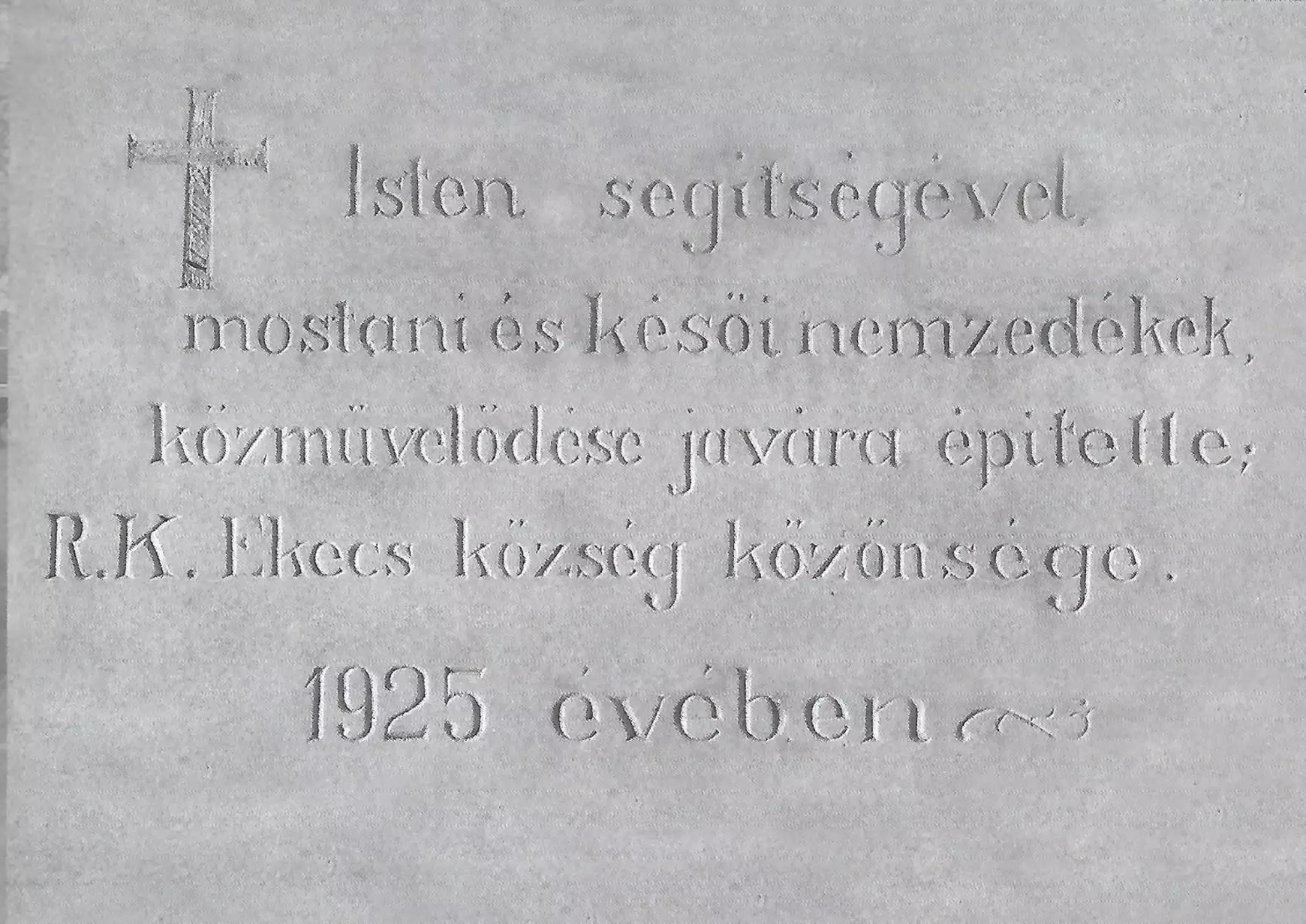 Ekecs kőtábla