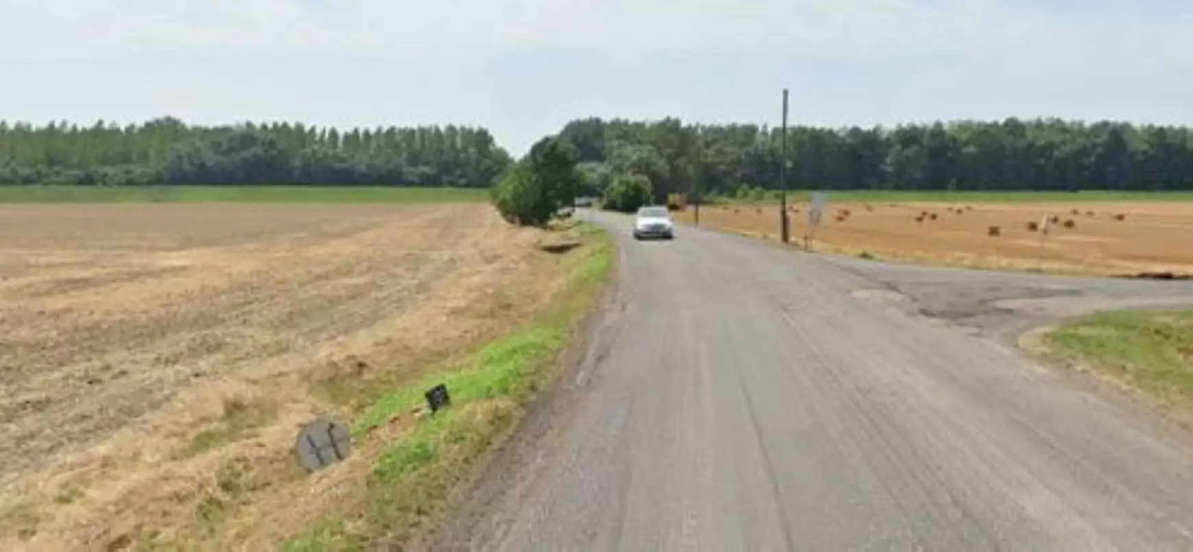 Közút Gúta környékén - illusztráció - googlemaps