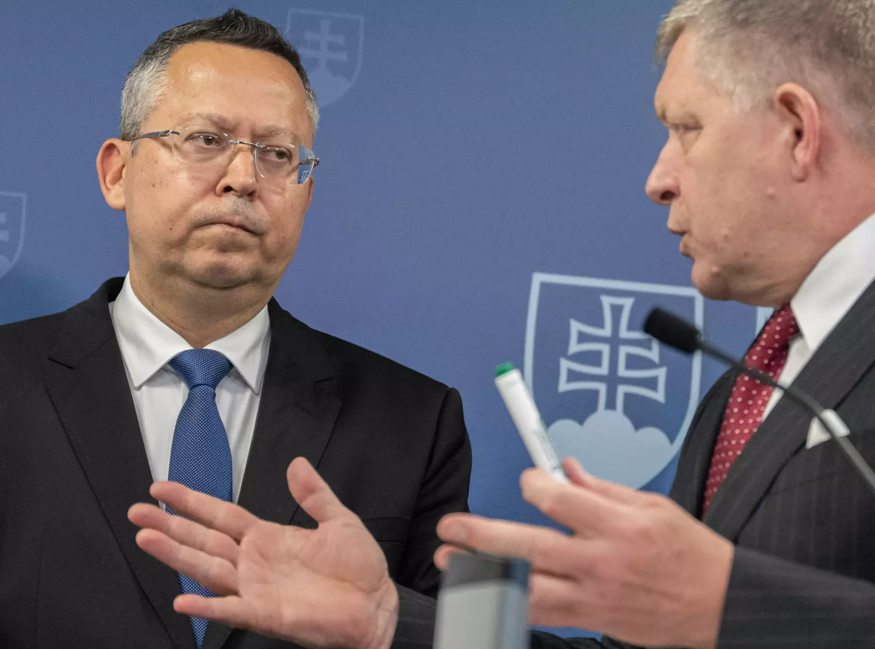 Ladislav Kamenický pénzügyminiszter és Robert Fico miniszterelnök