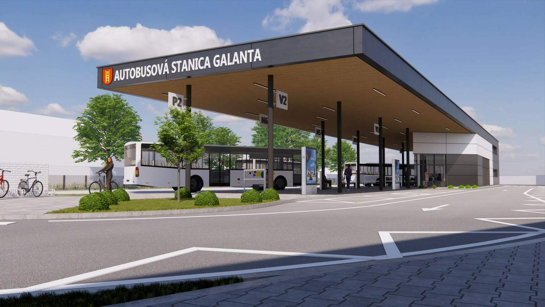Galánta buszpályaudvar projekt