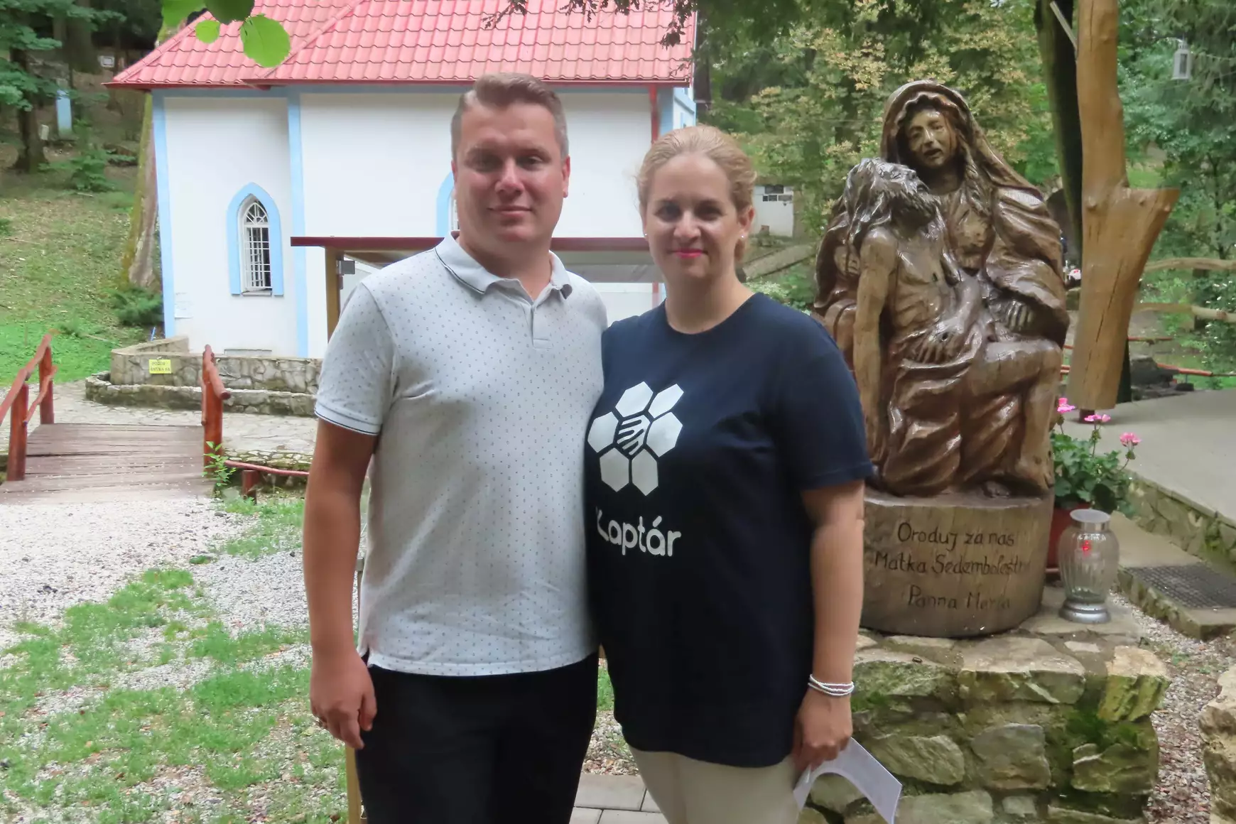 Wurczer Péter Barsbaracska polgármestere és párja Ivkovič Kristína 