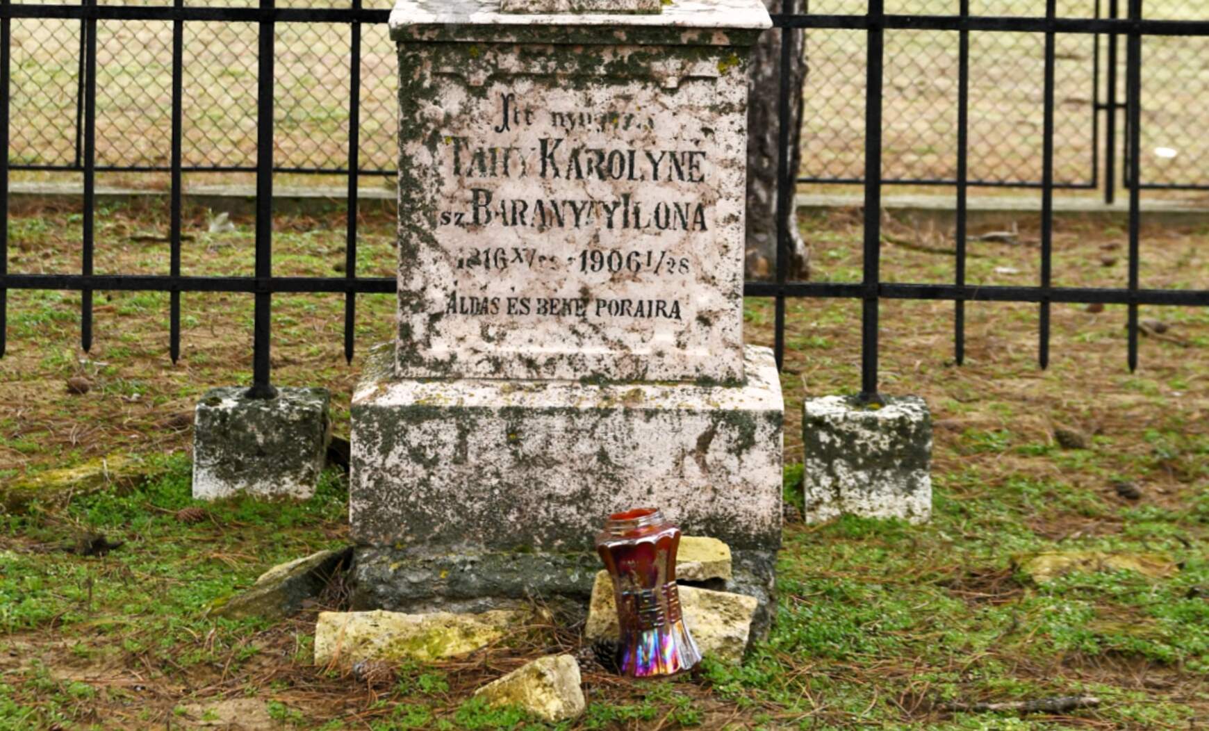 Tahy Károlyné Baranyay Ilona sírja