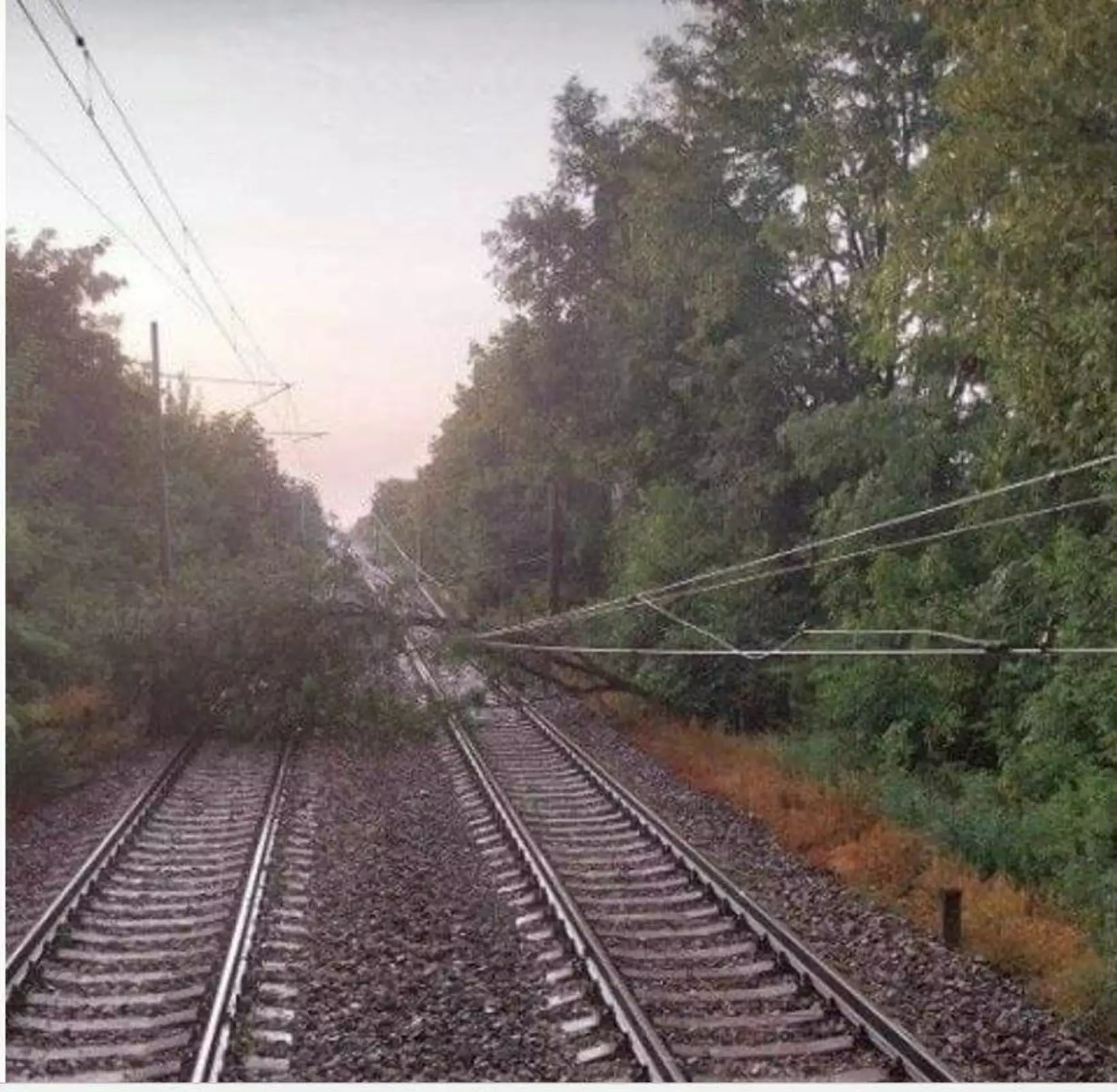 Viharkár a vasúton