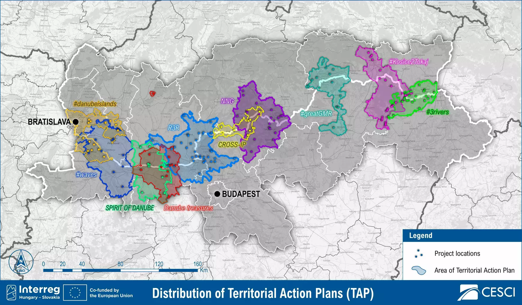 az-interreg-teruleti-akciotervenek-tape-megvalosulasi-helyei