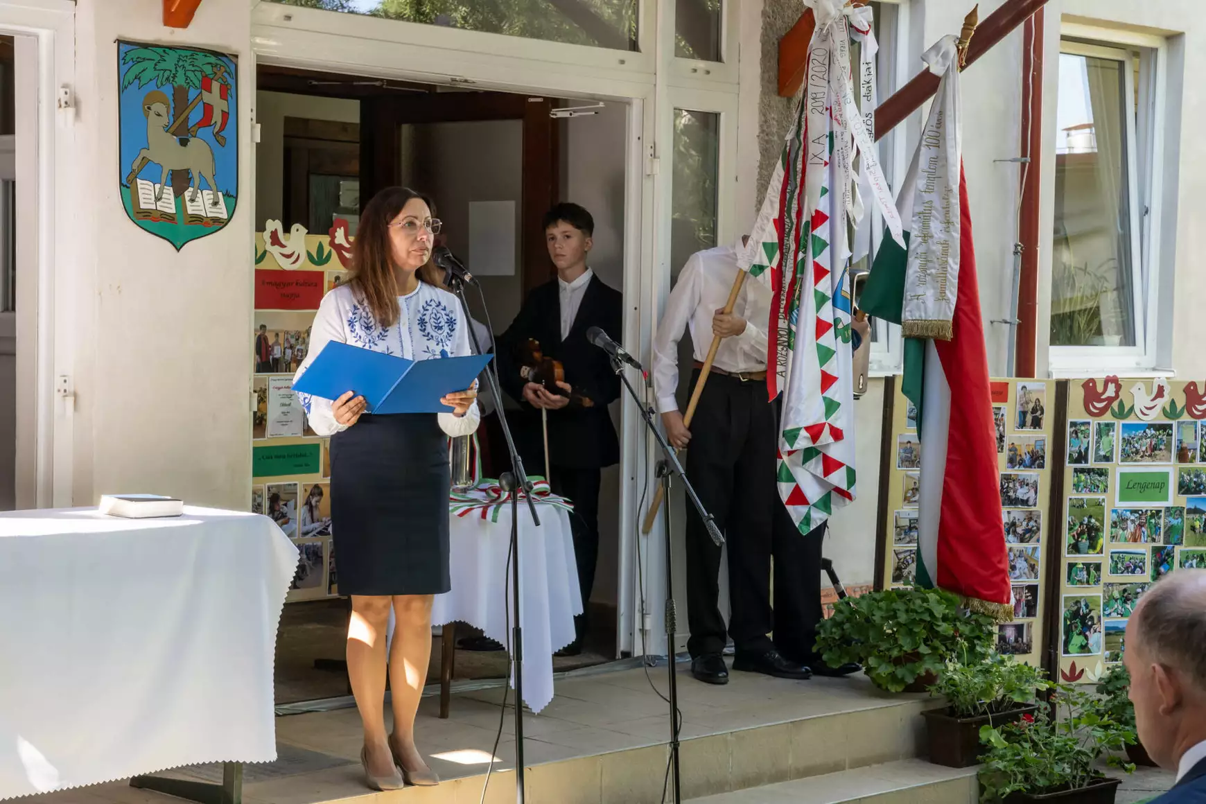 2025-09-18 Rozsnyói Református Iskolaközpont, bővítés, alapkőletétel