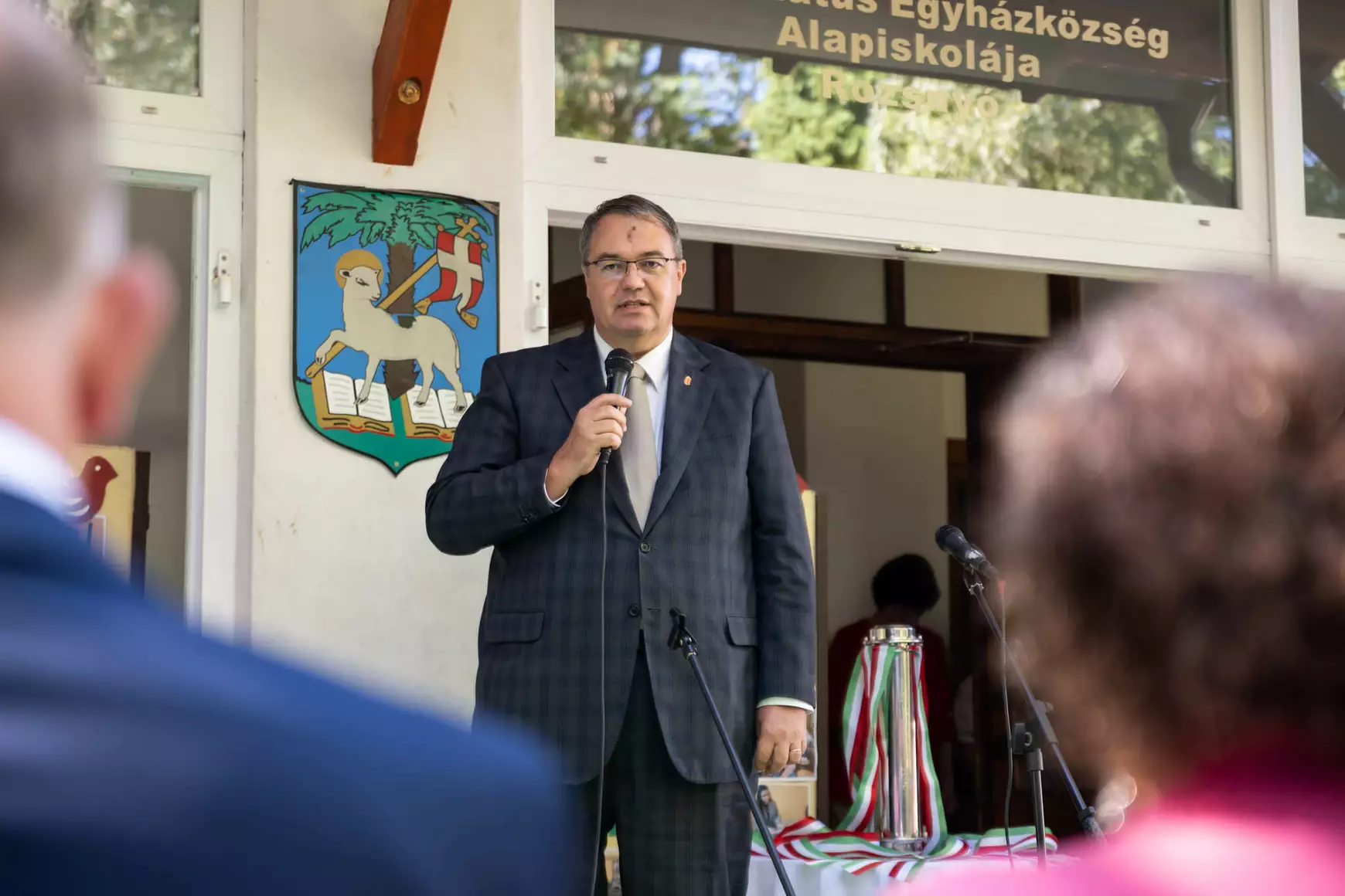 2025-09-18 Rozsnyói Református Iskolaközpont, bővítés, alapkőletétel