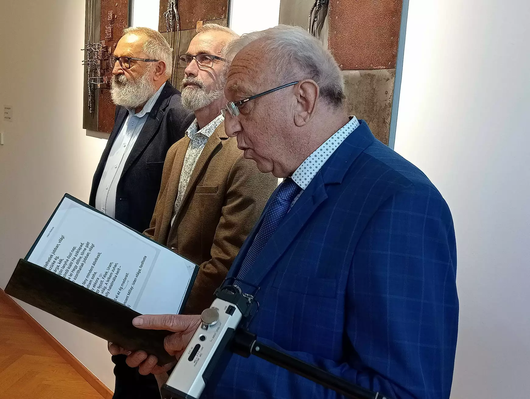 Ecce homo – Íme az ember: Čech Gábor „beszédes” fémszobrai a Platz Galériában– KÉPEKKEL