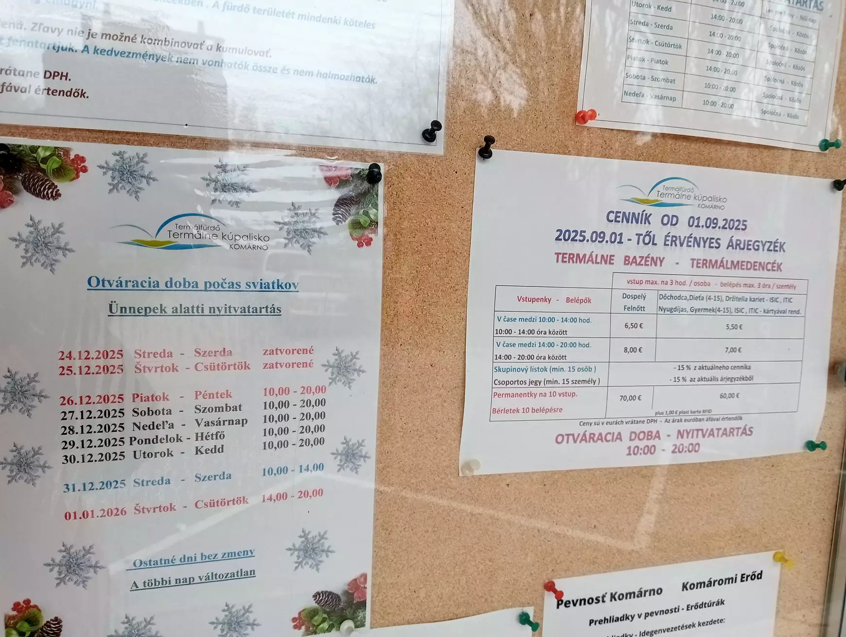 Vajon az ünnepek alatt is üzemelnek az ismét használható termálmedencék Komáromban? – KÉPEKKEL