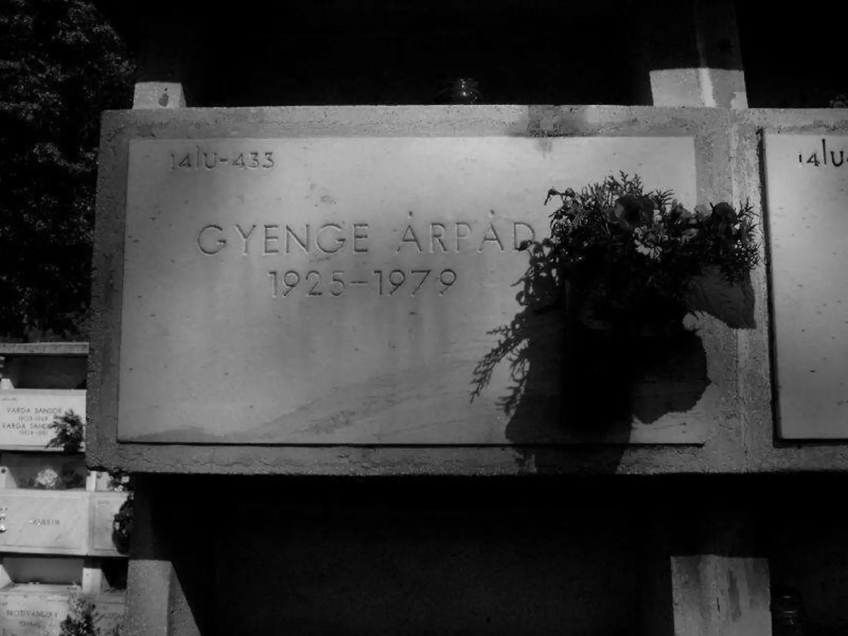 Gyenge Árpád sírja