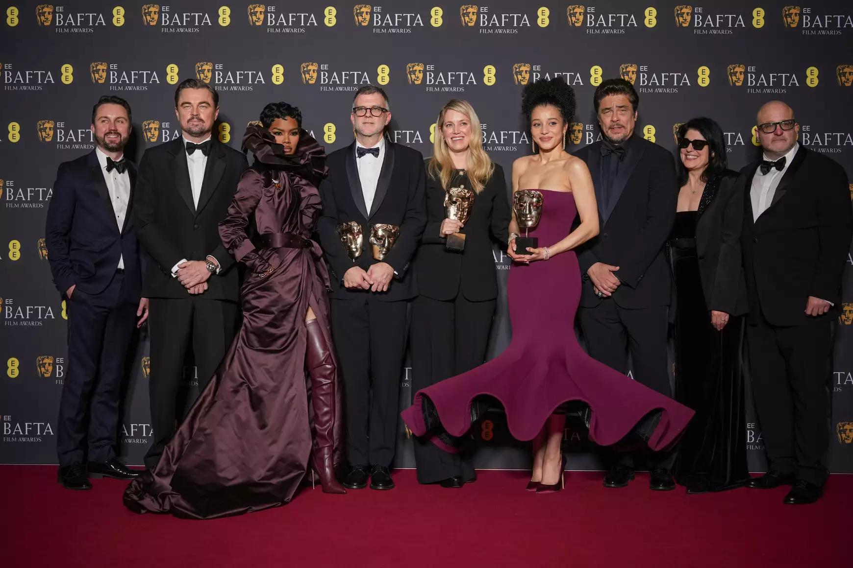 Andy Jurgensen, Leonardo DiCaprio, Teyana Taylor, Paul Thomas Anderson, Sara Murphy, Chase Infiniti, Benicio Del Toro, Cassandra Kulukundis és Michael Bauman