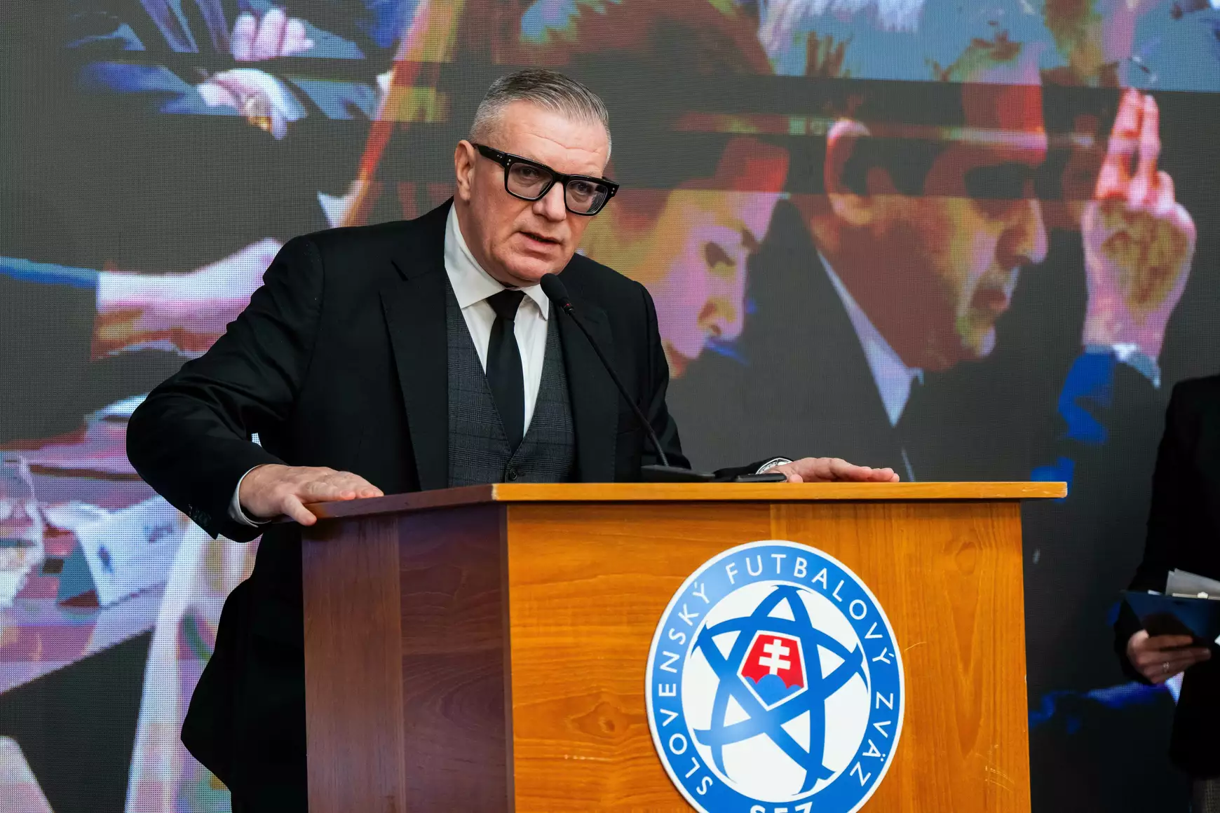 Ján Kováčik a Szlovák Labdarúgó-szövetség vezetője