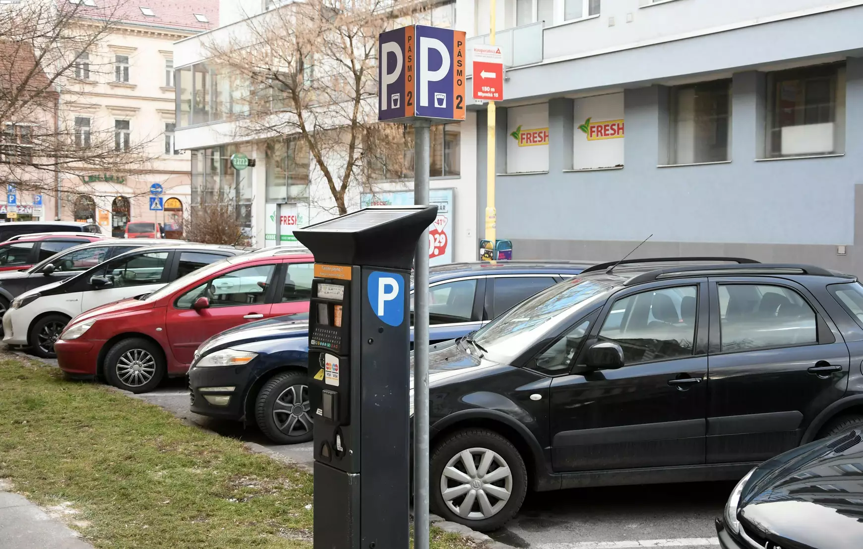 Kassa, parkolás