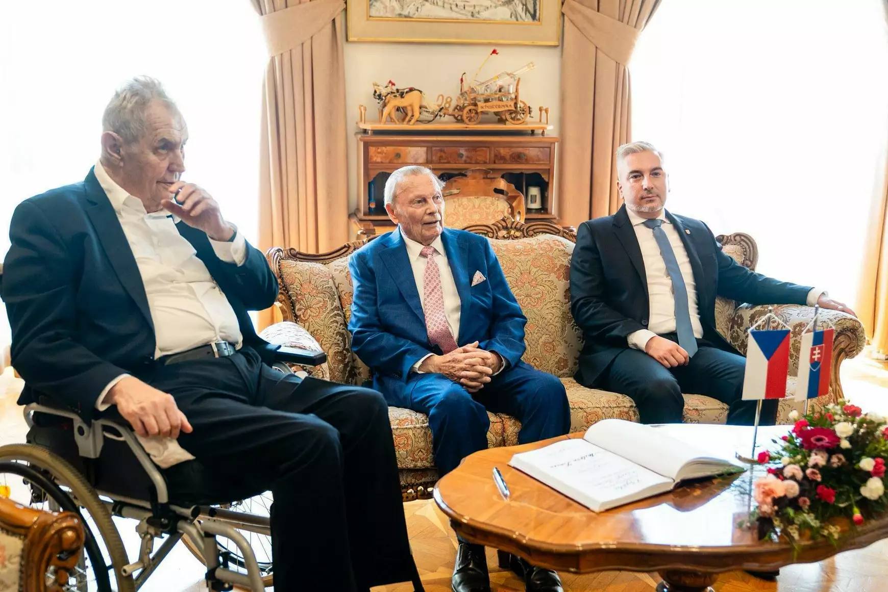 Miloš Zeman, köztársasági elnök, látogatás, Kassa, Rudolf Schuster, Rastislav Trnka