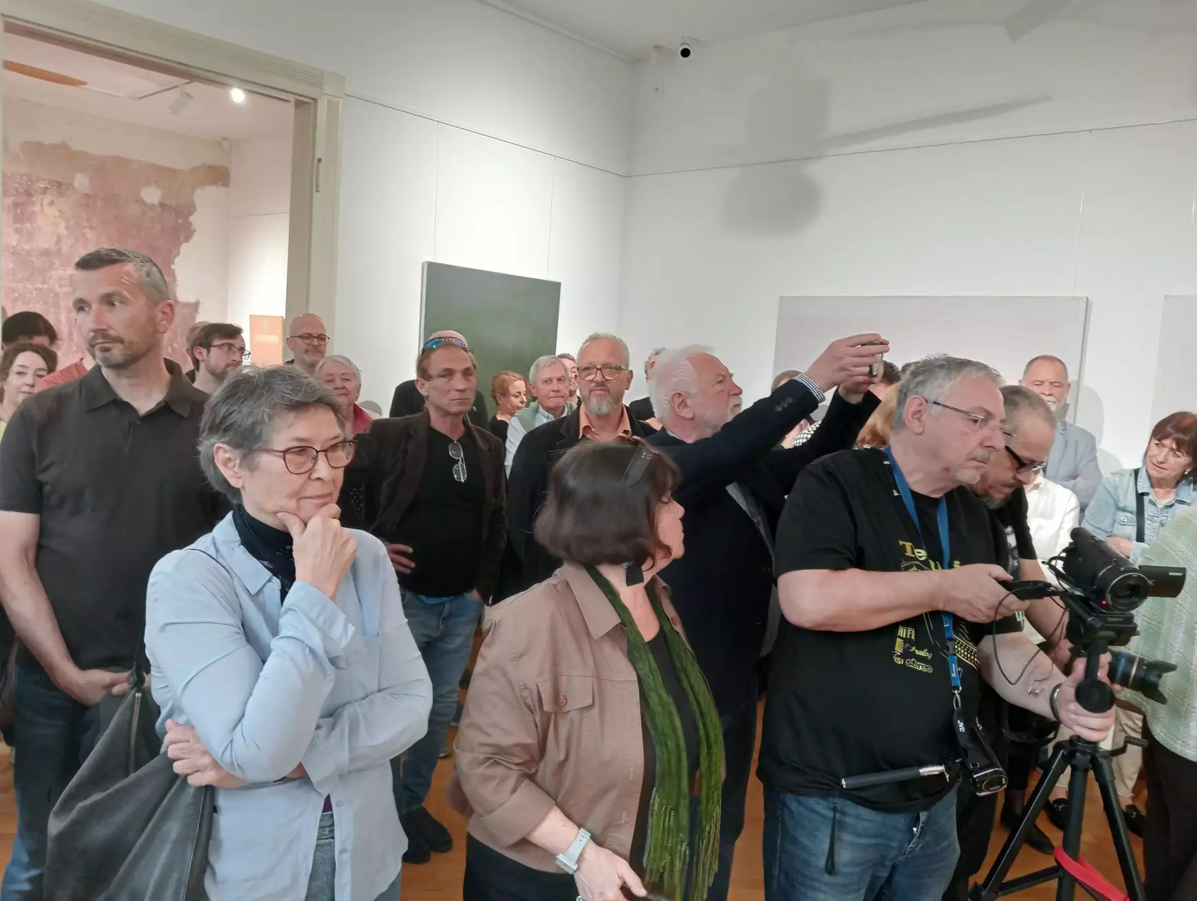 Megnyílt a Munkácsy Mihály-díjas Krajcsovics Éva festménykiállítása a komáromi PLATZ Galériában - KÉPEKKEL