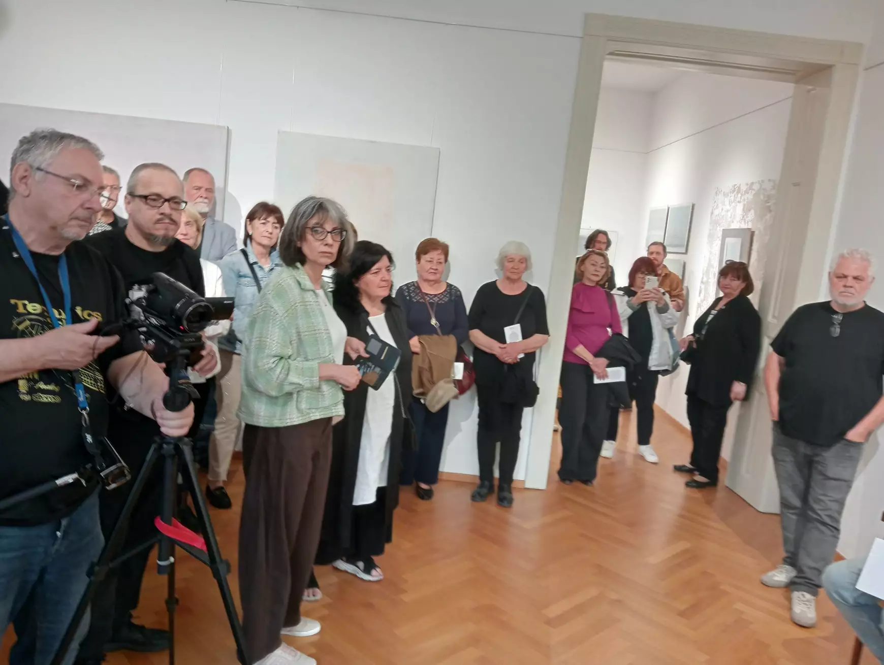 Megnyílt a Munkácsy Mihály-díjas Krajcsovics Éva festménykiállítása a komáromi PLATZ Galériában - KÉPEKKEL