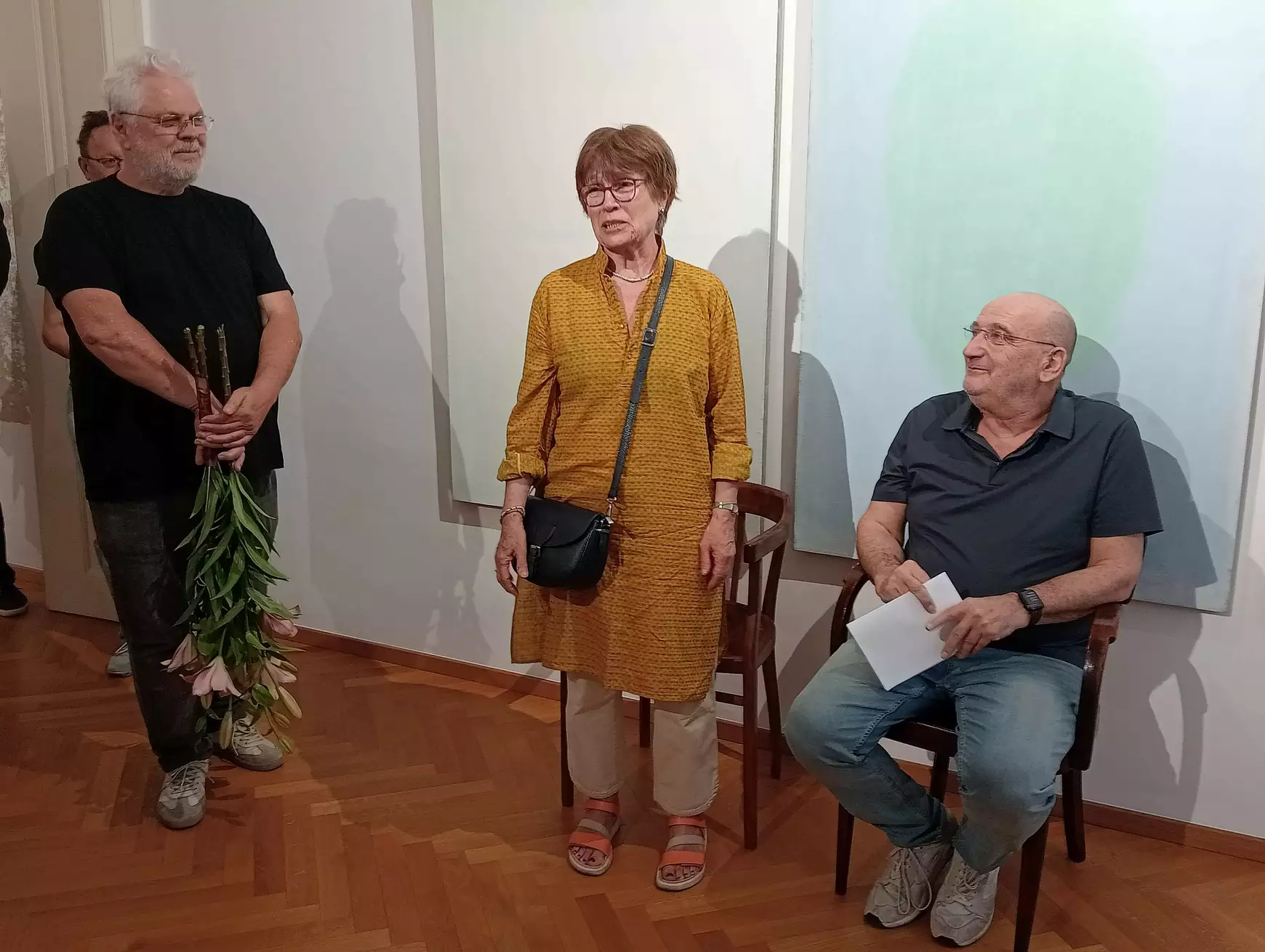Megnyílt a Munkácsy Mihály-díjas Krajcsovics Éva festménykiállítása a komáromi PLATZ Galériában - KÉPEKKEL