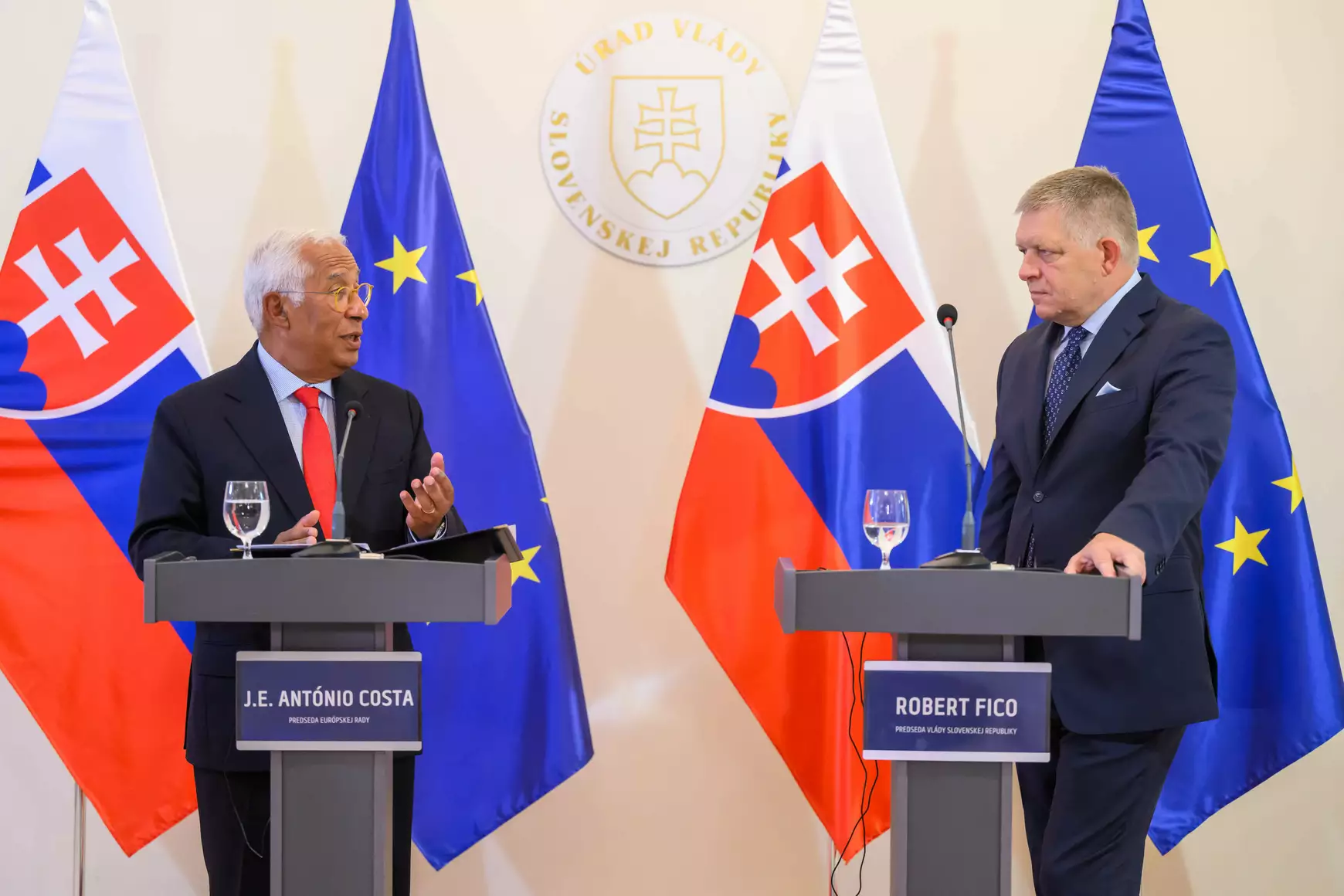 Antonio Costa és Robert Fico