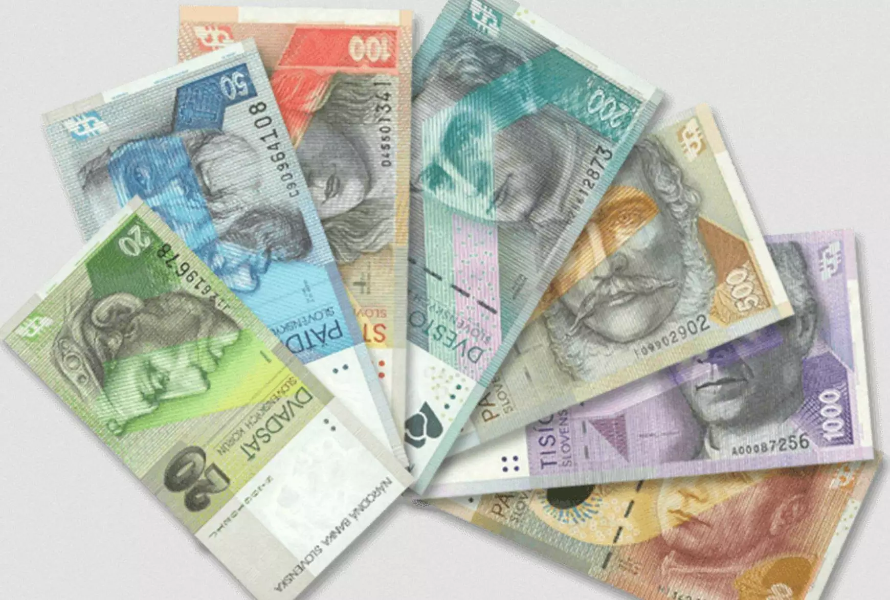 szlovák korona bankjegyek 