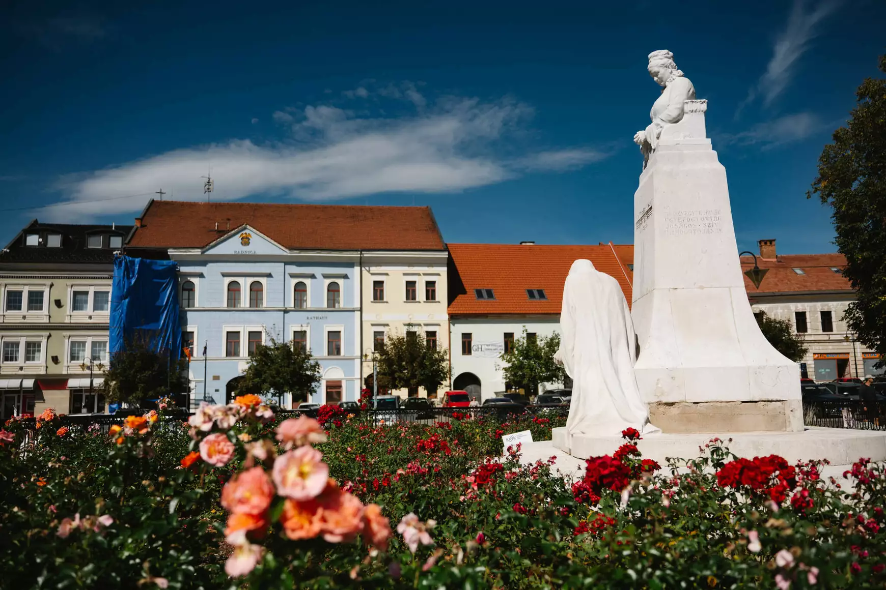Rozsnyó, Andrássy Franciska, Franciska-szobor, tisztítás