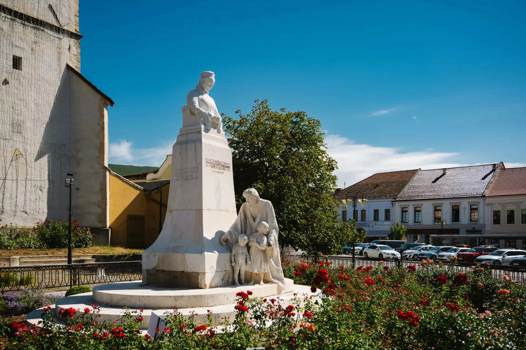 Rozsnyó, Andrássy Franciska, Franciska-szobor, tisztítás
