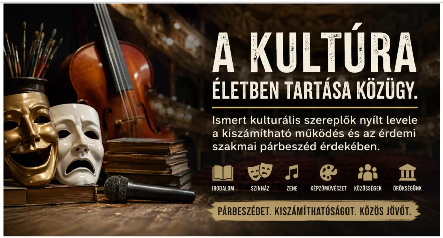 A kultúra életben tartása közügy