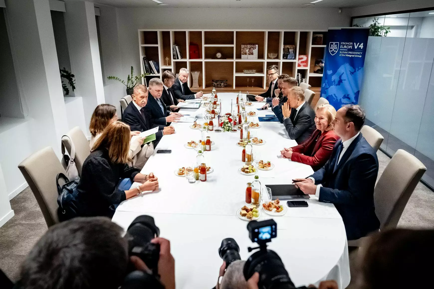 A visegrádi kormányfők találkozója a brüsszeli csúcs előtt