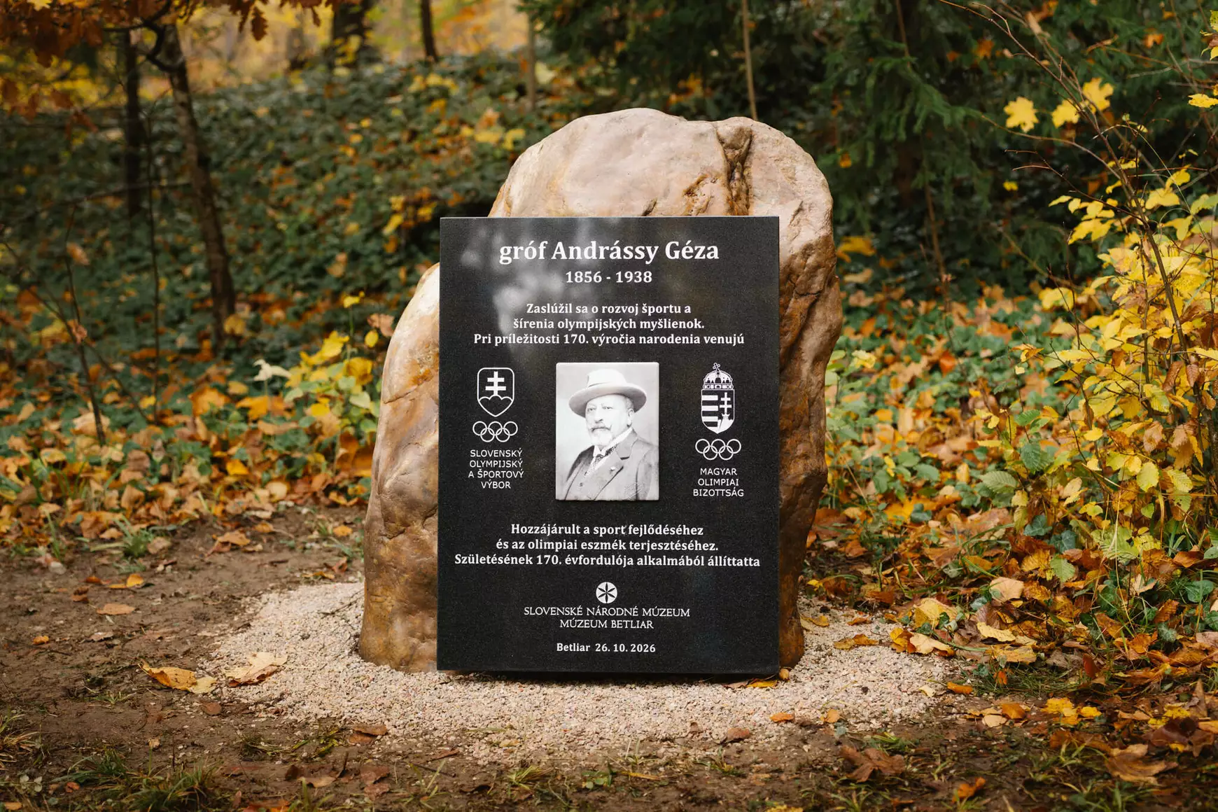 2026-10-26 Betléri Múzeum, Andrássy Géza, emléktábla