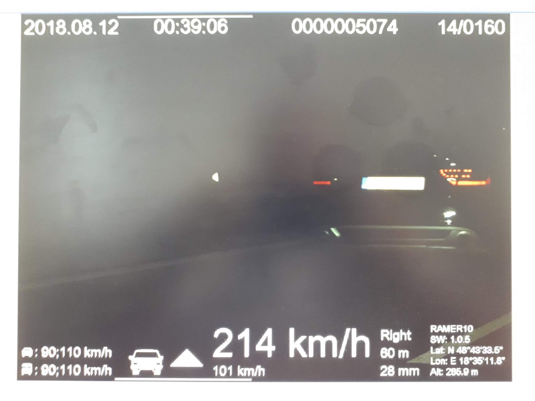 Gyorshajtók Nyitranovákon Gyorshajtók Nyitranovákon