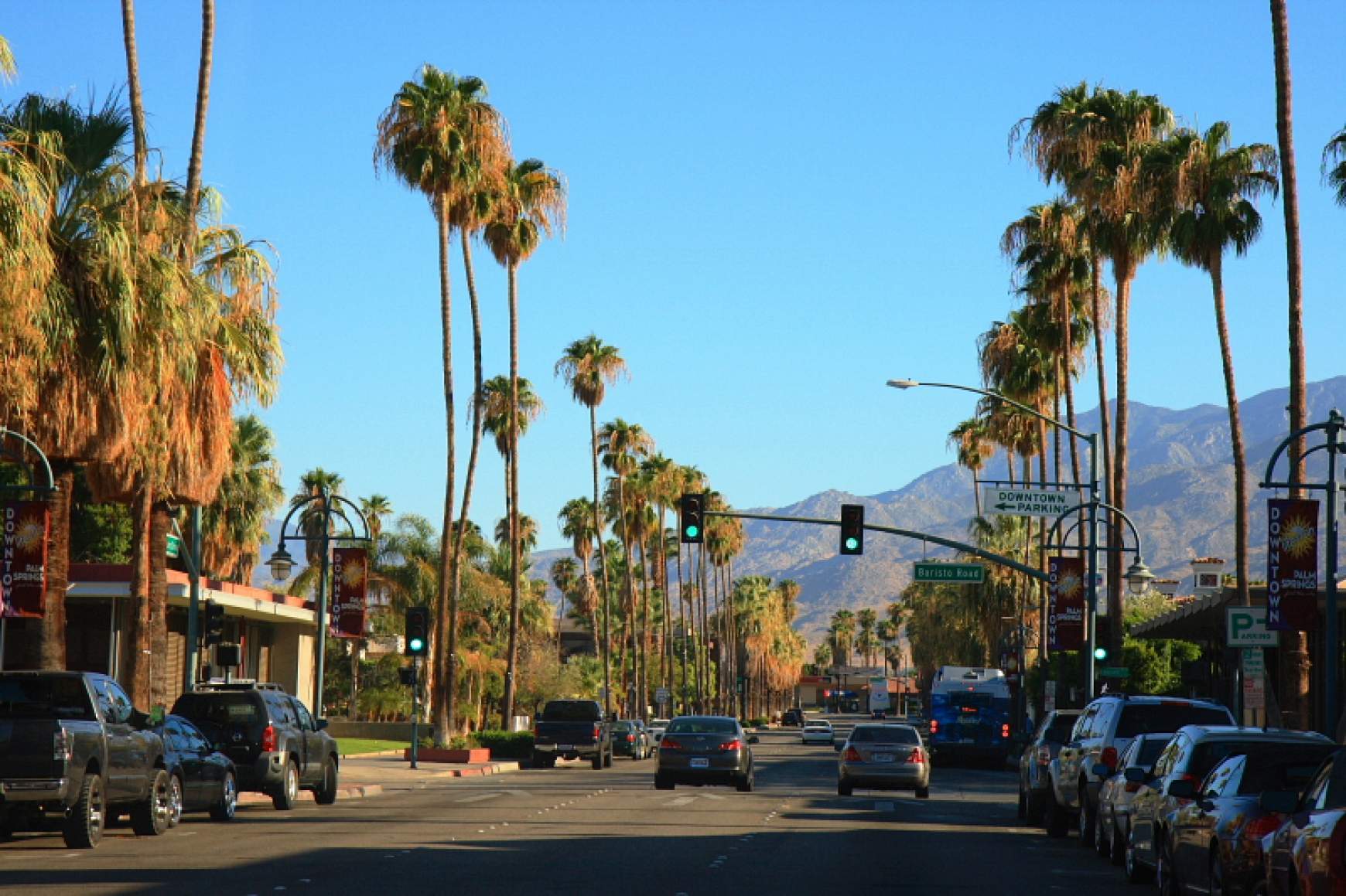 Palm Springs utcai látkép