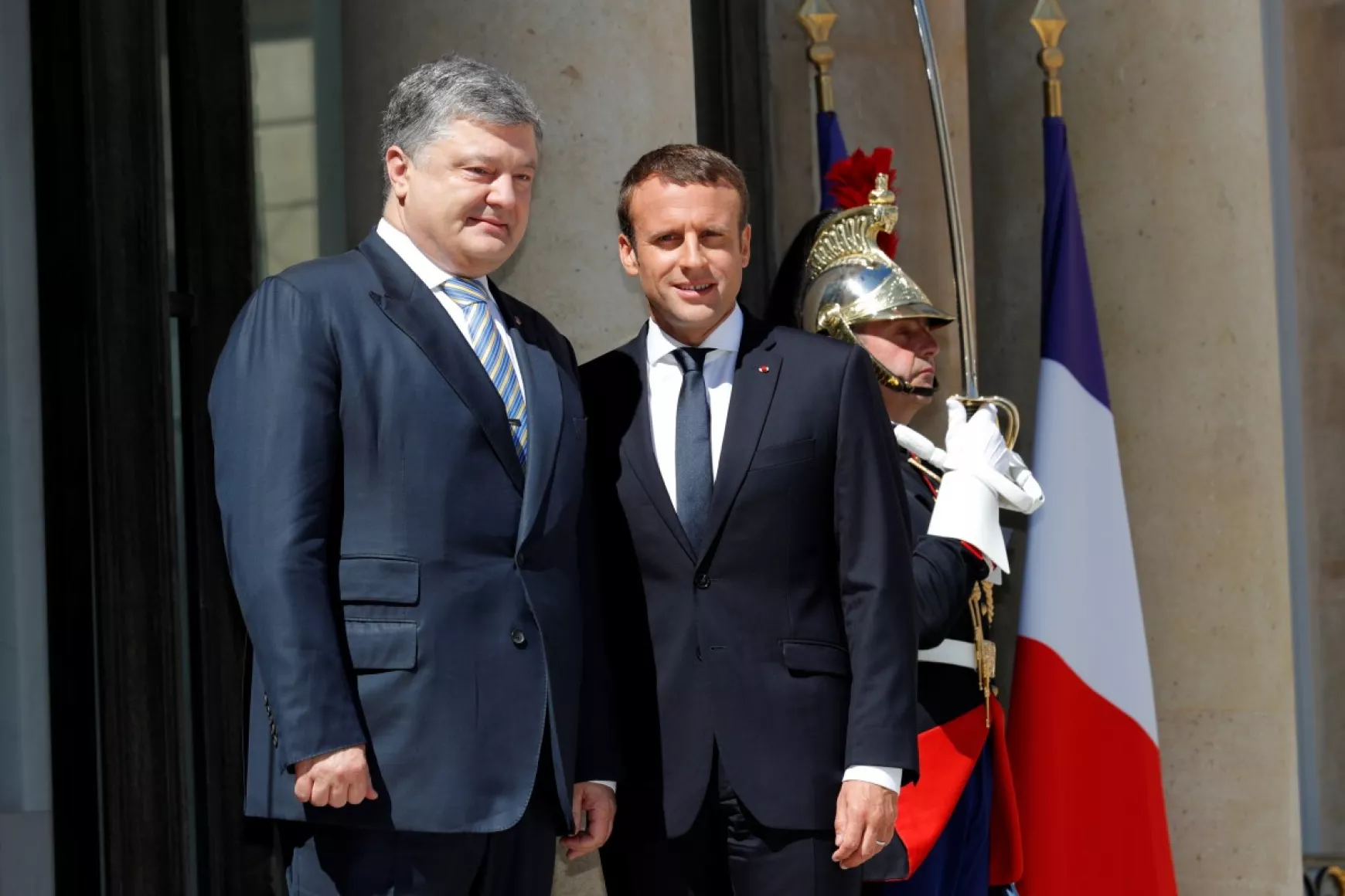 Macron és Porosenko