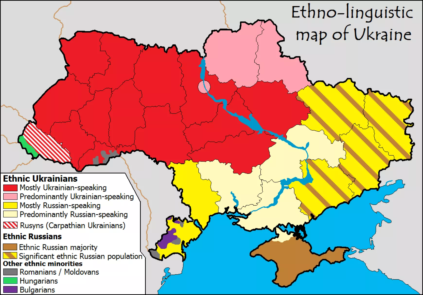 Ukrajna nemzetiségi térképe