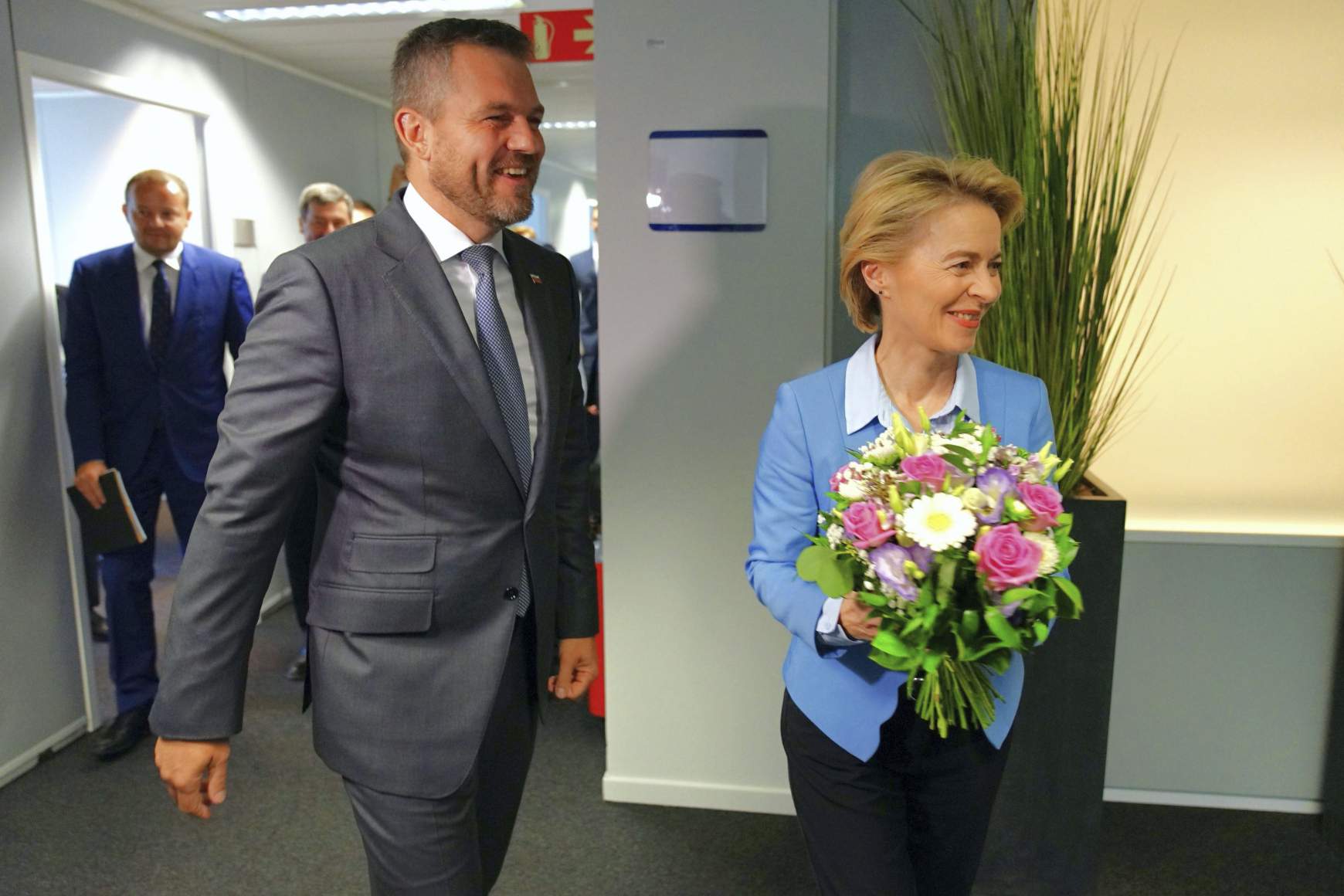 Peter Pellegrini, Ursula von der Leyen Peter Pellegrini, Ursula von der Leyen