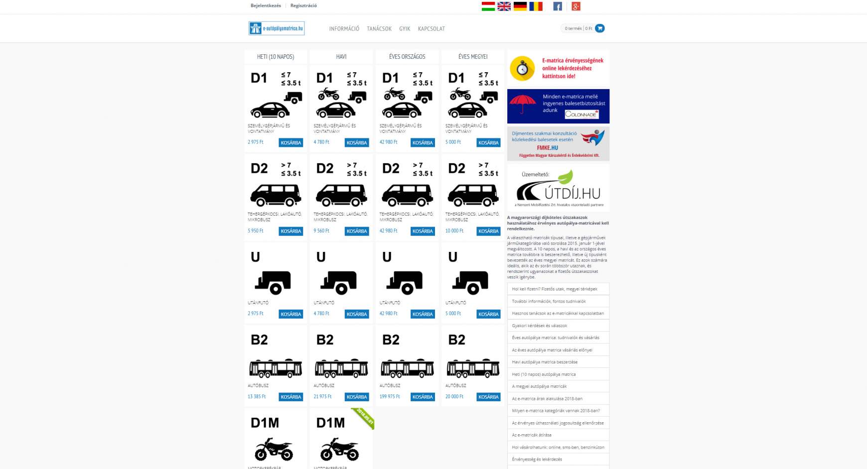 e-matrica Magyarország e-matrica Magyarország