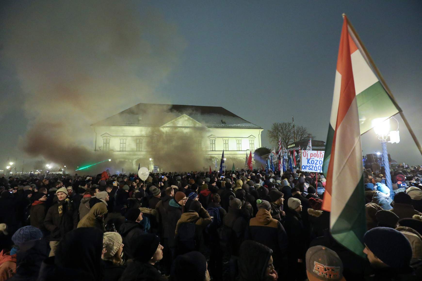 ellenzéki kormányellenes tüntetés Budapest